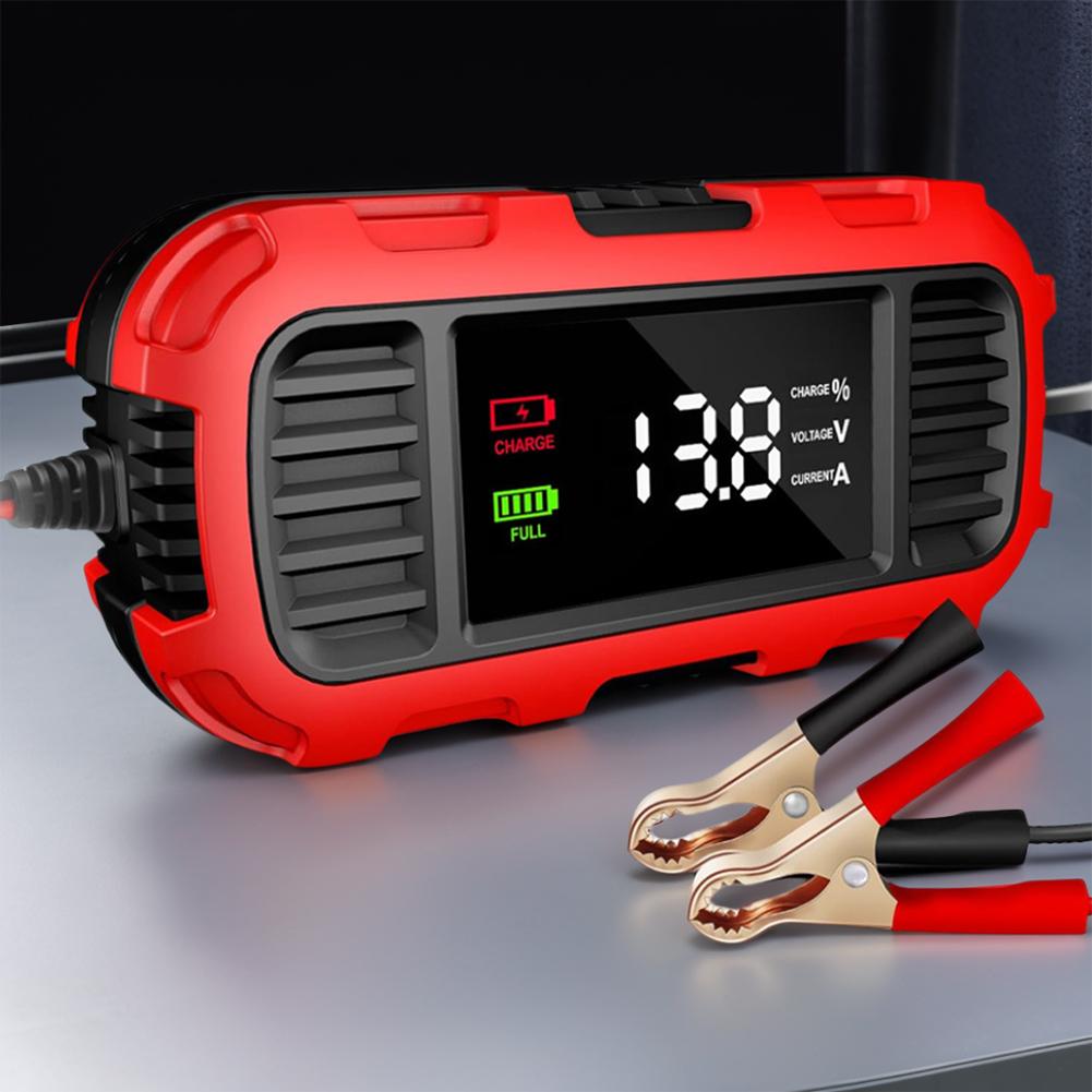 12V 2A Motorcycle Battery Charger Battery Trickle Charger Maintainer Fully Automatic Battery Charger for Motorcycle Batteries