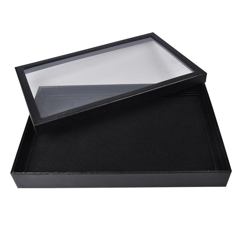 36 / 100 Slot Rings Display Box Stand Earrings Storage Box Storage Box with Transparent Cover Jewelry Display Cabinet