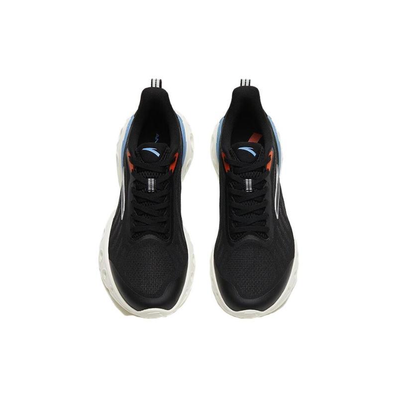 Anta Cushioned Slip Resistant Low Top Running Shoes Men's Black Orange Sneakers 112325520-7