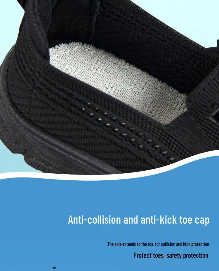 Men's Breathable Fly-Knit Slip-On Shoes - Lightweight, Casual & Comfortable for Driving