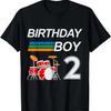 Drummer Drum Sets Birthday Boy 2 Years Old Boys Kid T-Shirt