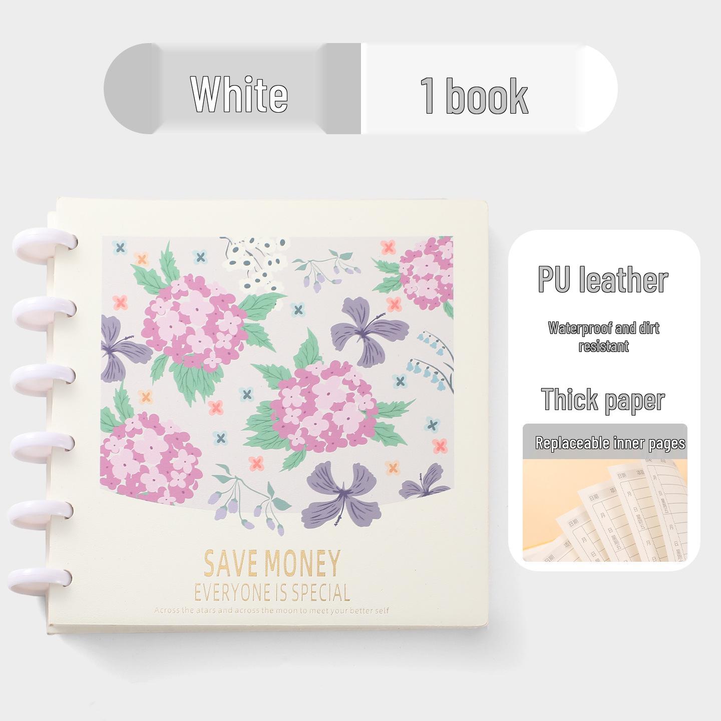 Square Loose-Leaf Financial Diary: Family Expense and Daily Budget Record Book