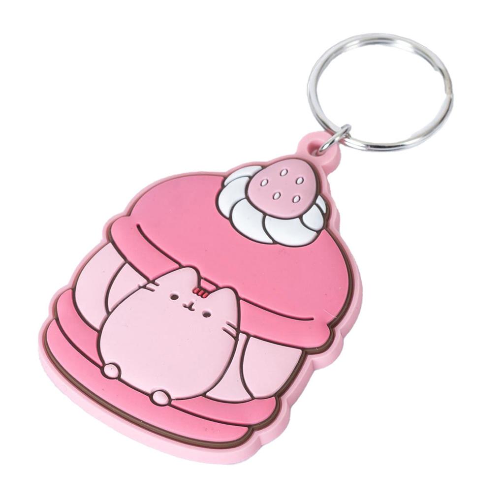 Pusheen Strawberry PVC Keyring