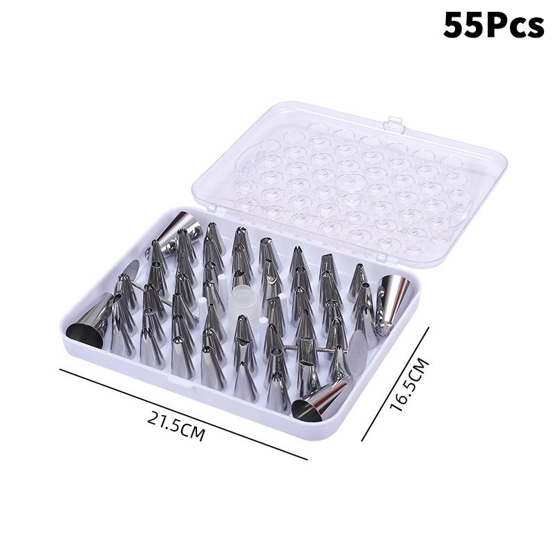 Stainless Steel Piping Nozzle Set,Cake Decorating Tools, Cream Glue Piping Nozzles,Thickened EVA Piping Bags