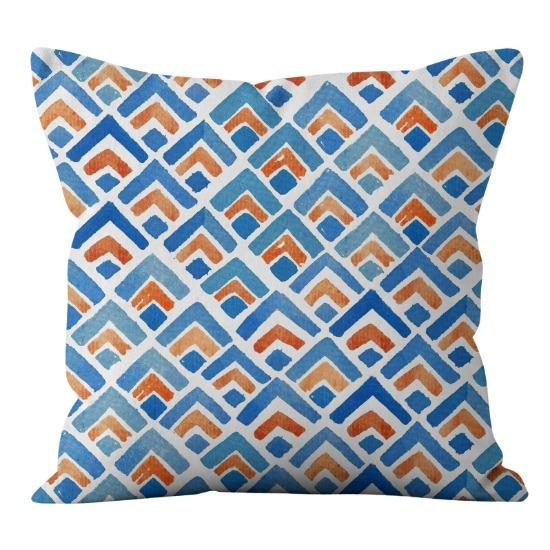 Japanese Retro Watercolor Texture Printed Pillow Case Home Sofa Pillow Cushion Cover Core-Free Premium Durable