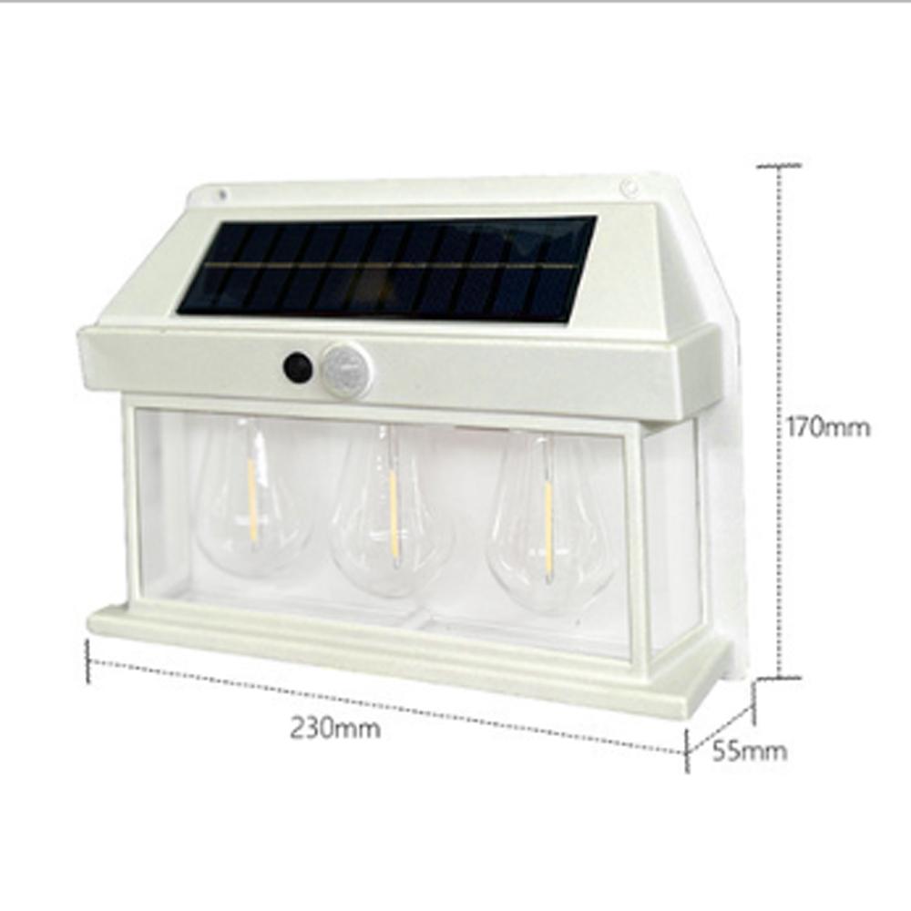 Powerful Outdoor Solar LED Street Light Waterproof Solar Lamp Garden Yard Pathway Wall Decoration External Lighting Fixture