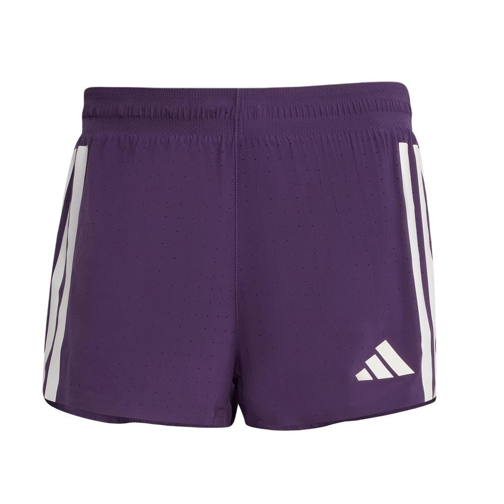 Adidas Adizero Ss25 Running Split Logo Letter Stripe Lace-Up Slim Fit Sports Shorts Men Shorts JP3774