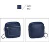 Women's Genuine Leather Mini Coin Purse with Zipper - Compact Storage for Driver's License, Lipstick, and Earphones.