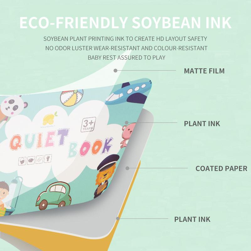 Montessori Bebek Sessiz Kitap Çocuk Meşgul Kitabı Eğitici Oyuncak Mantıksal Yaşam Becerisi Sıralama Eşleştirme Oyunu Bebek Çıkartma Oyuncak