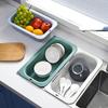 Telescopic Drain Basket, Lightweight Sink Storage Basket, Made Of Non-toxic Plastic, Food Contact Safe, Easy To Install