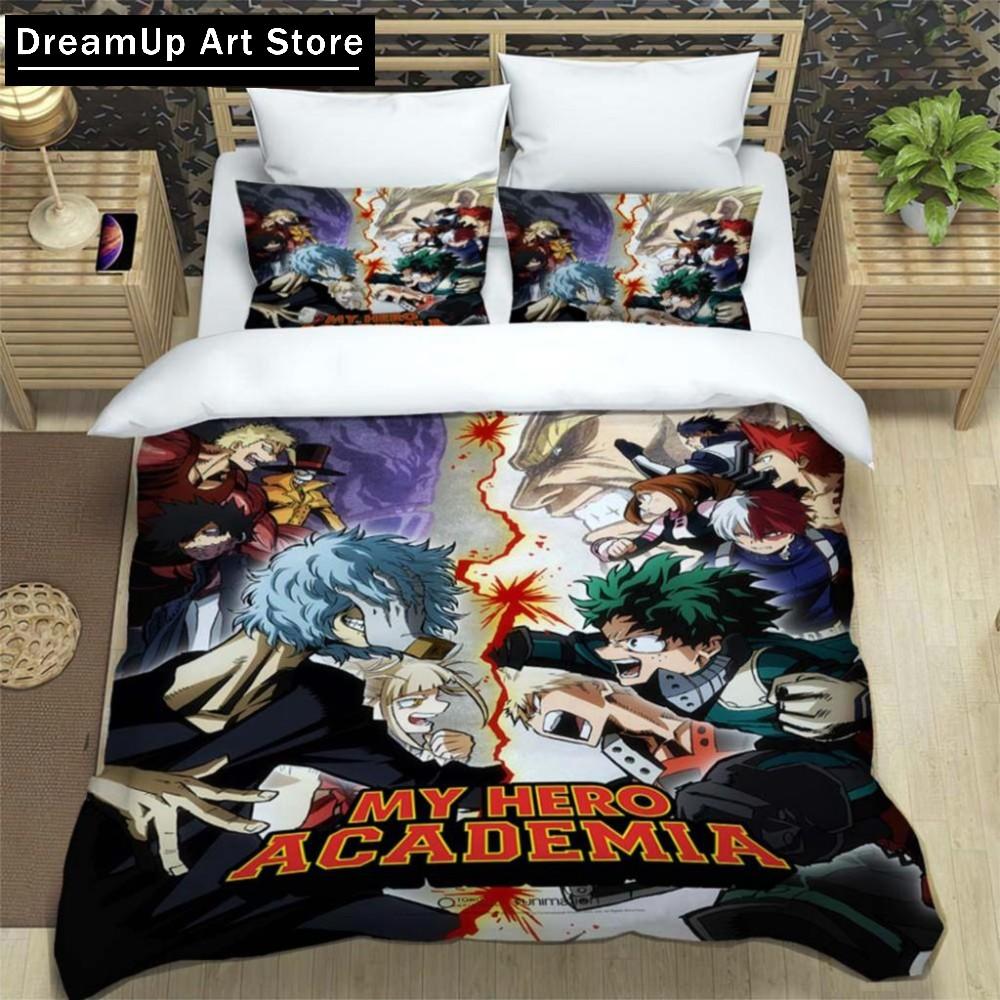 Anime My Hero Academia Cartoon Duvet Cover Bedding Set Bed Set Quilt Cover Twin Single Full Queen King Size Boys Adult