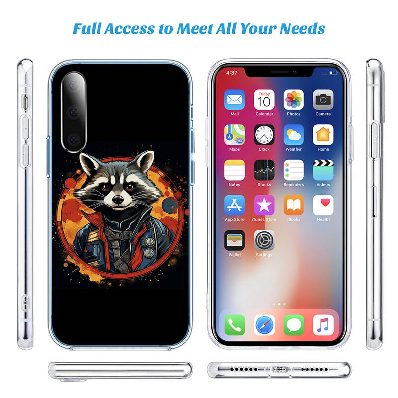 Rocket Raccoon Phone Case for Motorola Edge 20 30 S30 40 50 Fusion Lite Plus Pro Ultra Neo One Action Zoom Hyper Power Macro Vision