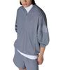 adidas Originals Jackets Men's Gray Baseball Collar Moderate Straight Fit HR6945