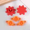 3 Stück Orange Glaskleberkappen Oder 2 Stück Rote Flexible Kappen im Zahnrad-Stil Verhindern Kleberhärtung Für Standard-Kleberflaschen