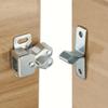 24Pcs (4 Sets In Total, 8 Hardware Pieces + 16 Screws) Cabinet Lock Roller Latch Hardware Set Suitable For Cabinets Wardrobes Door Latches And Hinges