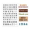PH PandaHall Clear Stamp Retro Style Alphabet Pattern Silicone Stamp Rubber Stamp for Notebook Antique Craft Card Letter Decoration Decoration