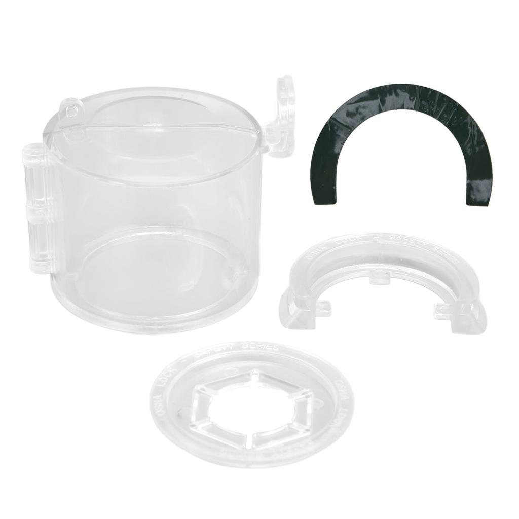 Push Button Switch Guard Case Transparent Emergency Stop Switch Protective Cover 22mm 0.87in for Industry