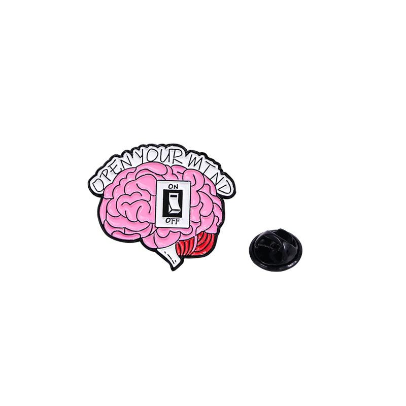 Medizinische Organ Emaille Pins Lunge Herz Gehirn Darm Brust Menschliche Meridiane Reversabzeichen Rucksack Schmuck Geschenke Für Mediziner Freunde