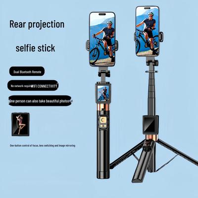 Bluetooth-Controlled Projector Selfie Stick with Tripod for Live Streaming