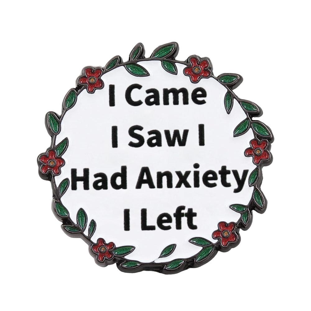 Beautiful Reasons Wreath Brooch: Inspirational Quotes Badge for Positivity