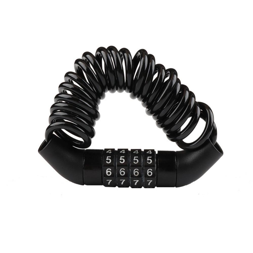 Anti-theft Bicycle Lock 4-Digit Password Bike Security Accessories for Mountain/Road Bikes