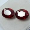 Bloody Red Ruby Oval Cut Natural 60 Ct CERTIFIED Loose Gemstone Pair Huge Size Y-985475