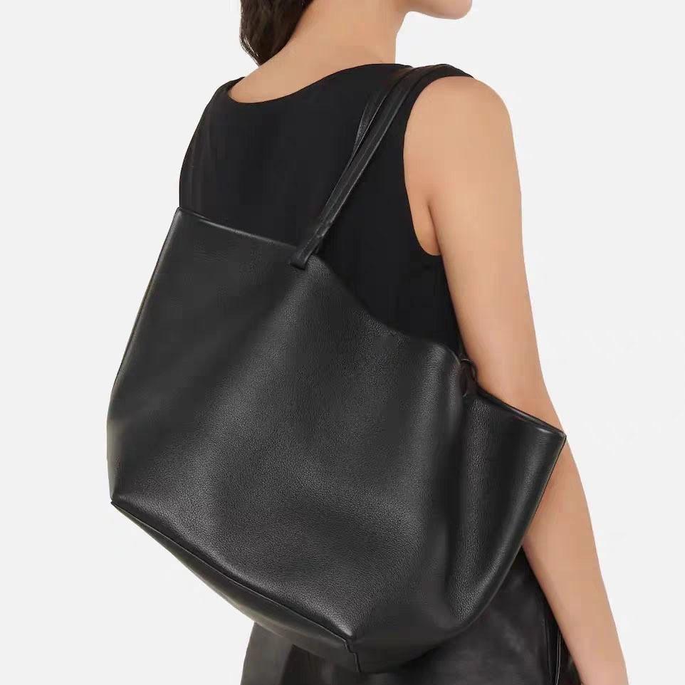 Grenzüberschreitender Trend TR Rindsleder-Tragetasche modisch und schlicht große Kapazität Pendler Kinder- und Muttertasche Einkaufstasche echtes Leder Damen-Tasche