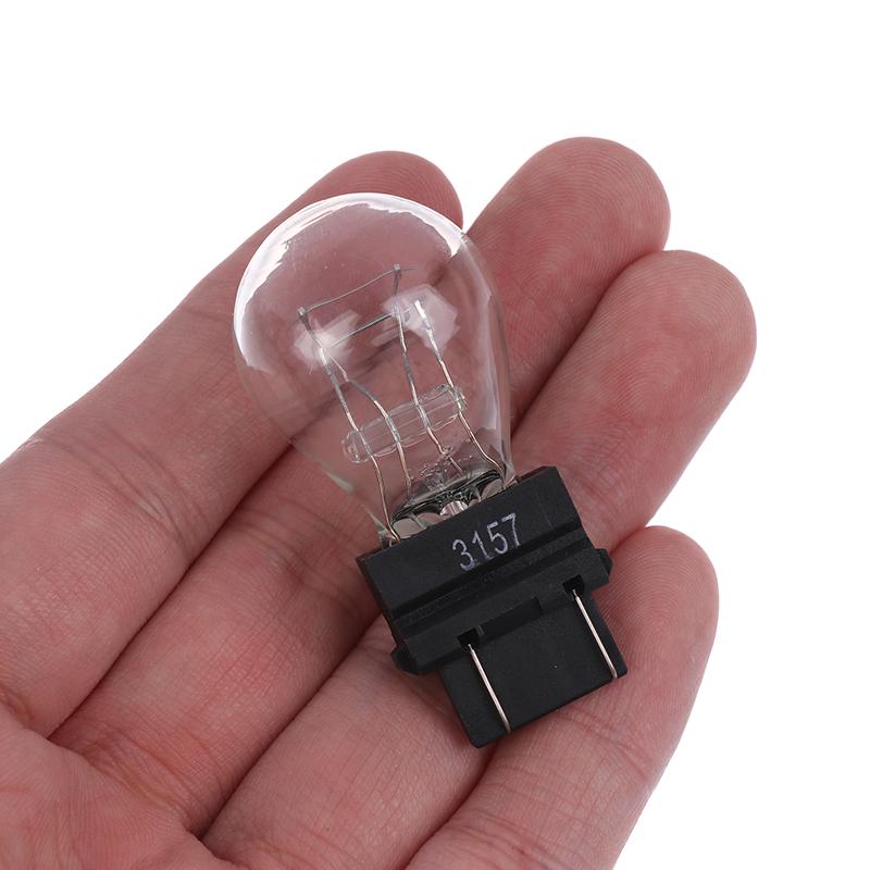2Pcs 3156/3157 12V 21/5W Led Bulbs Clear Shell Tail Signal Light Bulbs Replacement Car Tail Brake Light Backup Reverse Lamp