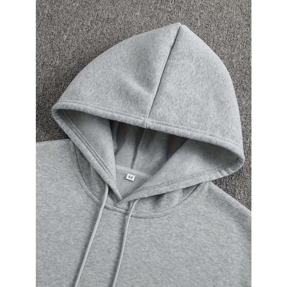 Fashion Men's Autumn Winter Sports Shirt 2 Piece Set with Classic Letter Pattern Print, Trendy Hoodie and Wide Leg Pants Set