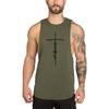 Muscleguys Mens Bodybuilding Fitness Tank Tops Gym Workout Muscle Sport Sleeveless Singlets Summmer Cool Cotton Breathable Loose T-shirts