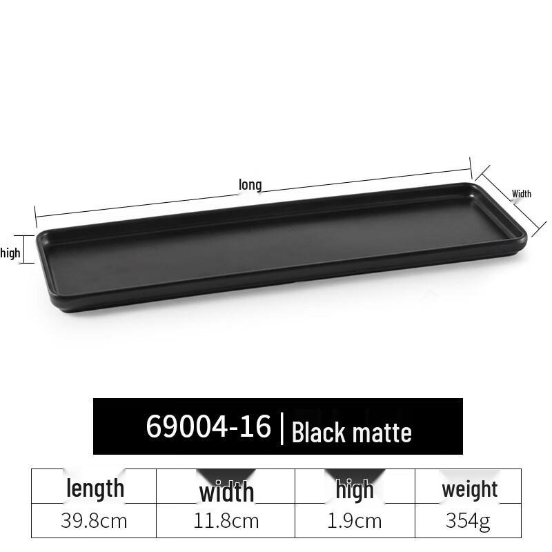 Yipan Melamine Flat Rectangular Serving Tray (5-Pack)