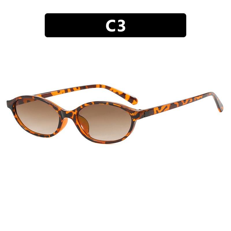 Classic Vintage Oval Sunglasses Women Men Small Frame Simple Trend Sun Glasses Driving Fishing Shade Glasses