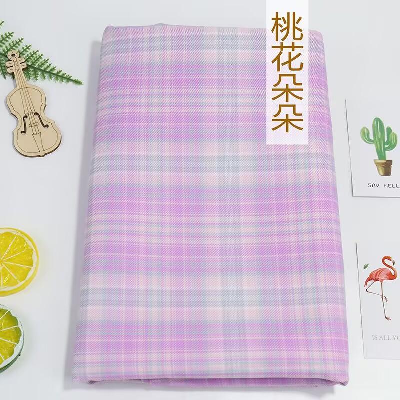 Plaid Fabric Smooth By 0.5 Meter for Clothing Dresses Sewing Japanese-style Jk Uniform Cloth Needlework Breathable Anti-wrinkle