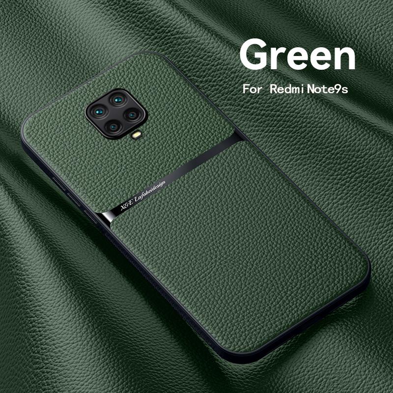 For Xiaomi Redmi Note 9 Pro Case Leather Magnetic Phone Case For Redmi Note 9S 9Pro Max Note9S Built-in Metal Plate Back Cover