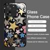 Tempered Glass Phone Case for Motorola Moto G85 G84 G75 G55 Edge 50 Fusion 40 Neo 30 Pro Luxury Retro Style Stars Moon Y2K Cover