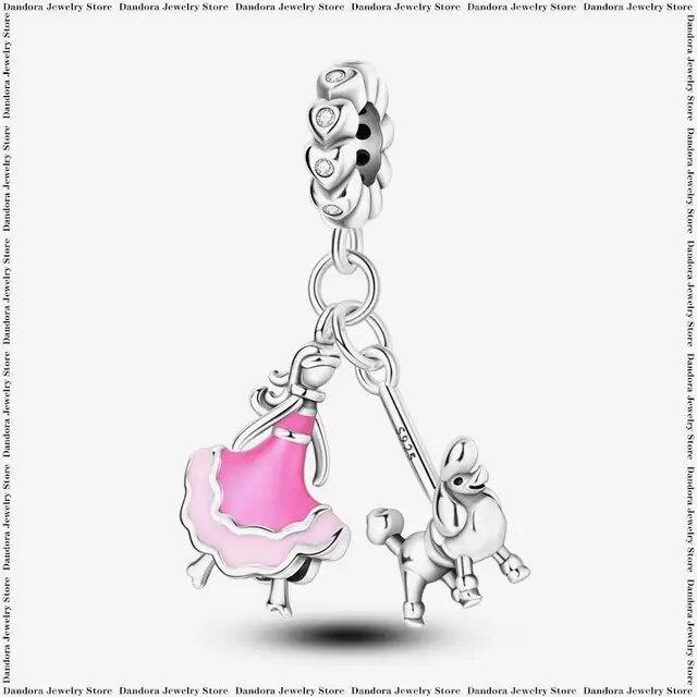 Three Piece Set Charm Beads Fits Charms Bracelet for Women 925 Silver Pendant Bead DIY Jewelry Gift