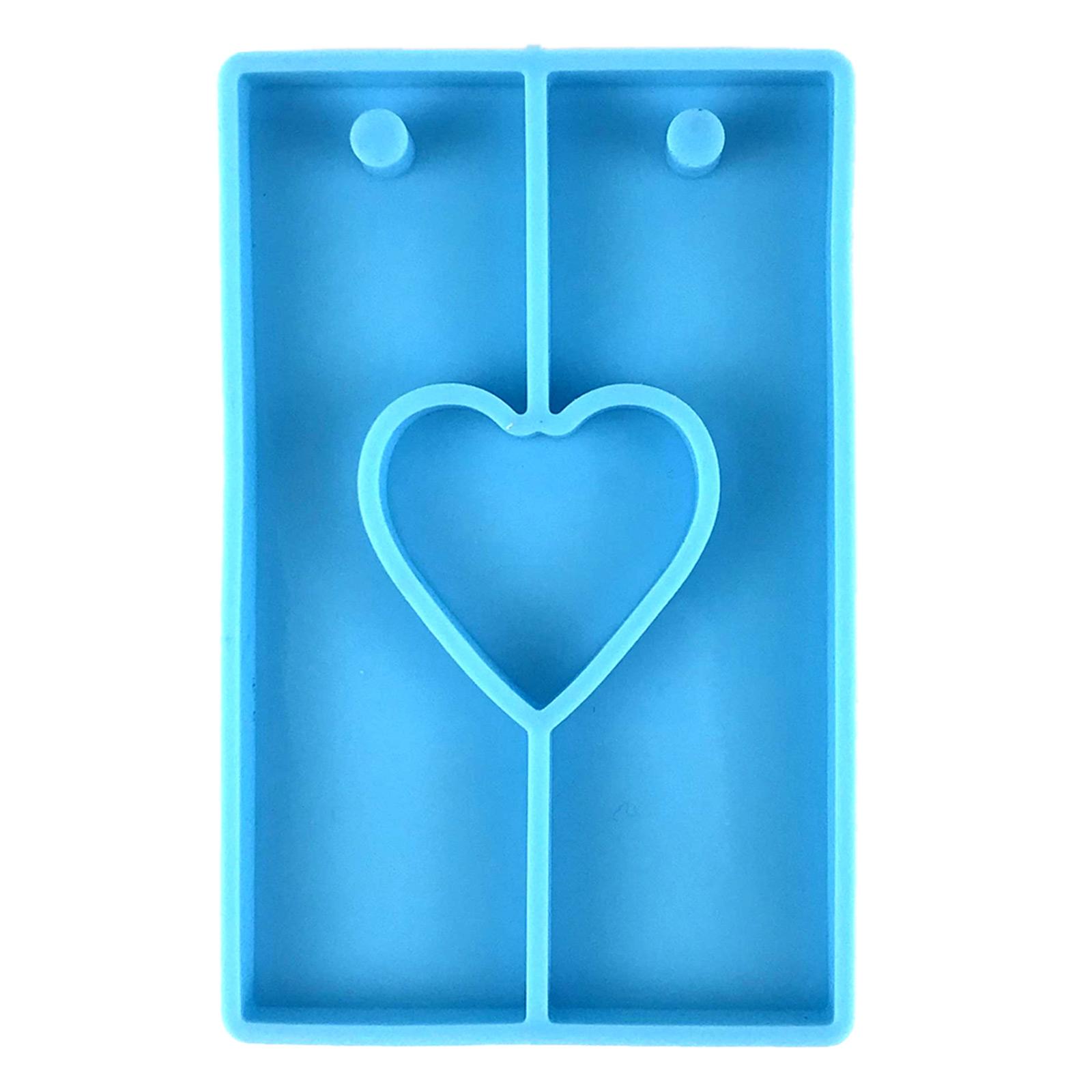 

Heart Silicone Resin Mold,Valentines Epoxy Casting Mold for DIY Crafts Pendant Jewelry Making Keychain Silicone Mold