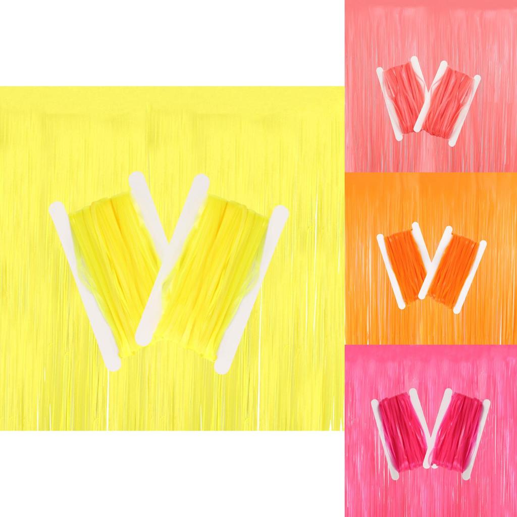 Colorful Fluorescent Macaron Rain Silk Curtains Perfect For Holiday Celebrations And Events