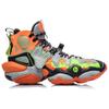 Li Ning Non slip Lightweight High top Vintage Basketball Shoes Men's Fluorescent Glaze Orange Box Included AGBP137-12