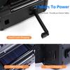 Solar Powered AM FM Weather Radio SOS Alarm Type-C Charging Emergency Weather Radio with LED Flashlight Reading Lamp for Camping