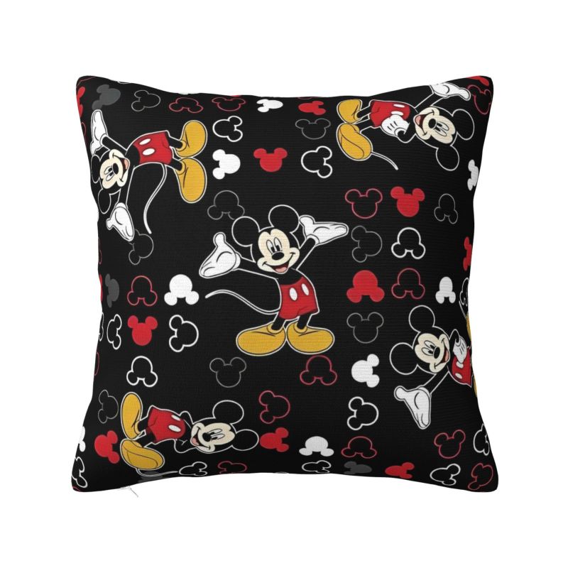 Disney Cartoon Minnie Mouse Cushion Covers Polyester Anime Throw Pillow Case for Sofa Car Square Pillowcase Bedroom Decoration