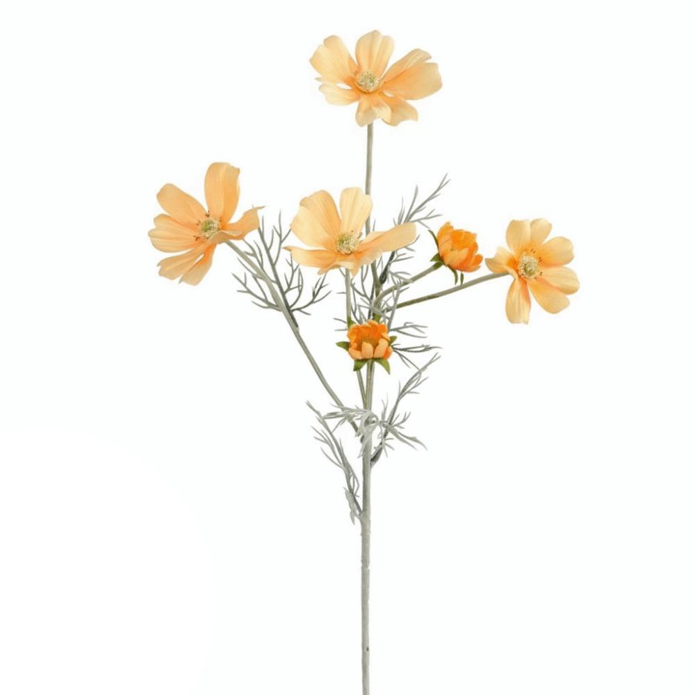 Samtmaterial Künstliche Seidenblume 60CM Länge Gerbera-Stil Kunstseidenblume Beflockung Cosmos Künstliche Blume