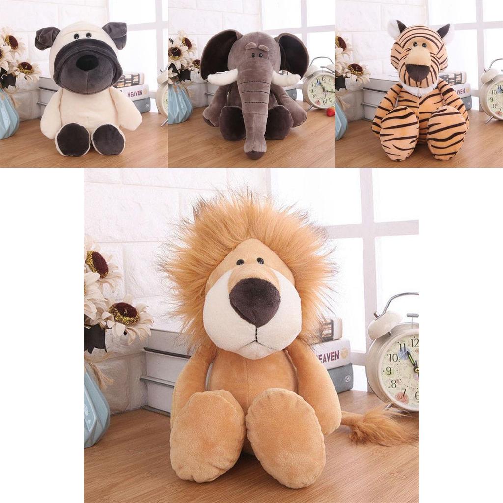 Jungle Animal Plush Toy Adorable Pp Cotton Stuffed Doll For Kids Babies