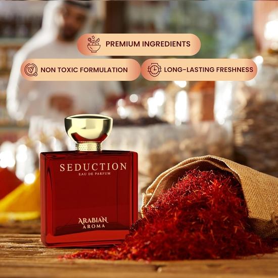 Parfum Arabian Aroma Seduction pour homme, parfum ultime pour obtenir des compliments pour lui, parfum unique et séduisant, eau de parfum liquide, 100 ml