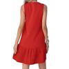 New Summer Fashion V-Neck Solid Loose Slimming Dress for Women