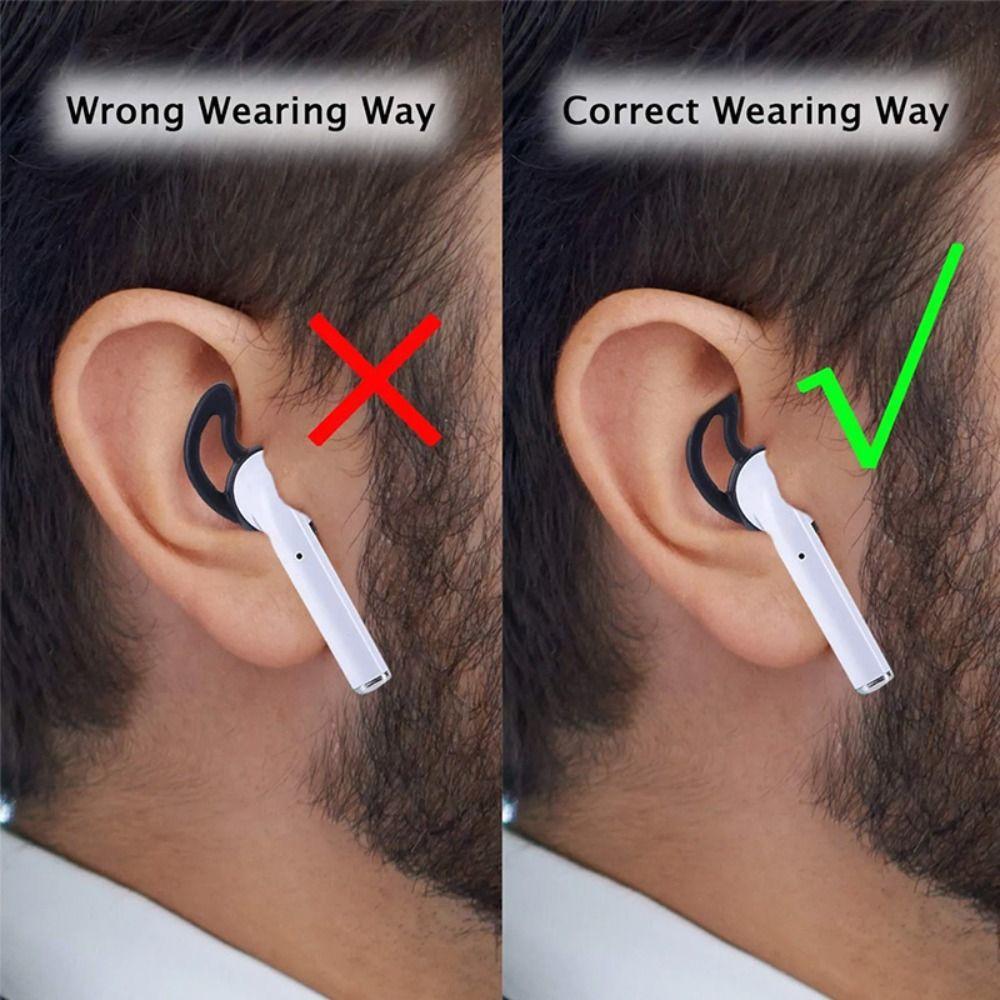 1 Pair Anti Drop Silicone Earbud Covers Silicone Earphone Holder Headphone Sleeve   Running
