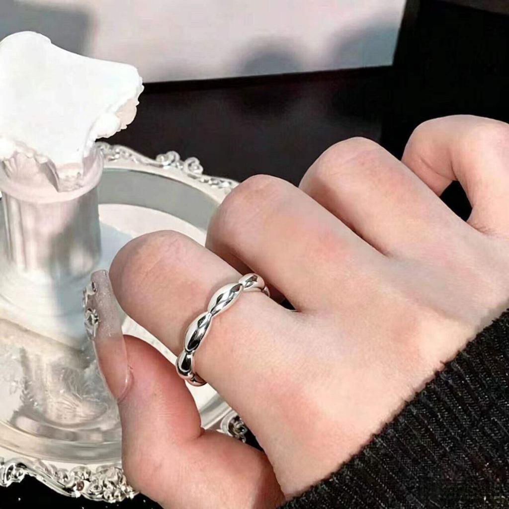 990 Silver Seven-Grain Rice Ring: Attracts Wealth, Ensures Safety, Brings Fortune. Exquisite and Versatile Ornament.