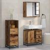 Bathroom Furniture Set with Drawers 3 Pcs Reclaimed Wood Effect Particleboard