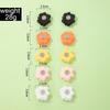 Trendy Camellia Stud Earring Exaggerated Versatile Flower Earrings For Women Summer Outdoor Ear Decoration Accessories 1 Pair