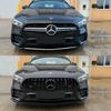 Horká Auto Samolepka Chromová Stříbrná Přední Maska Hvězda Logo Znak Pro Mercedes Benz Třída A C S SL CLA GLA GLB W205 W177 W217 R231 W11